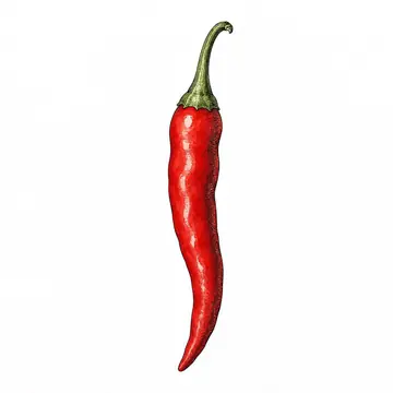 Chili, ink drawing